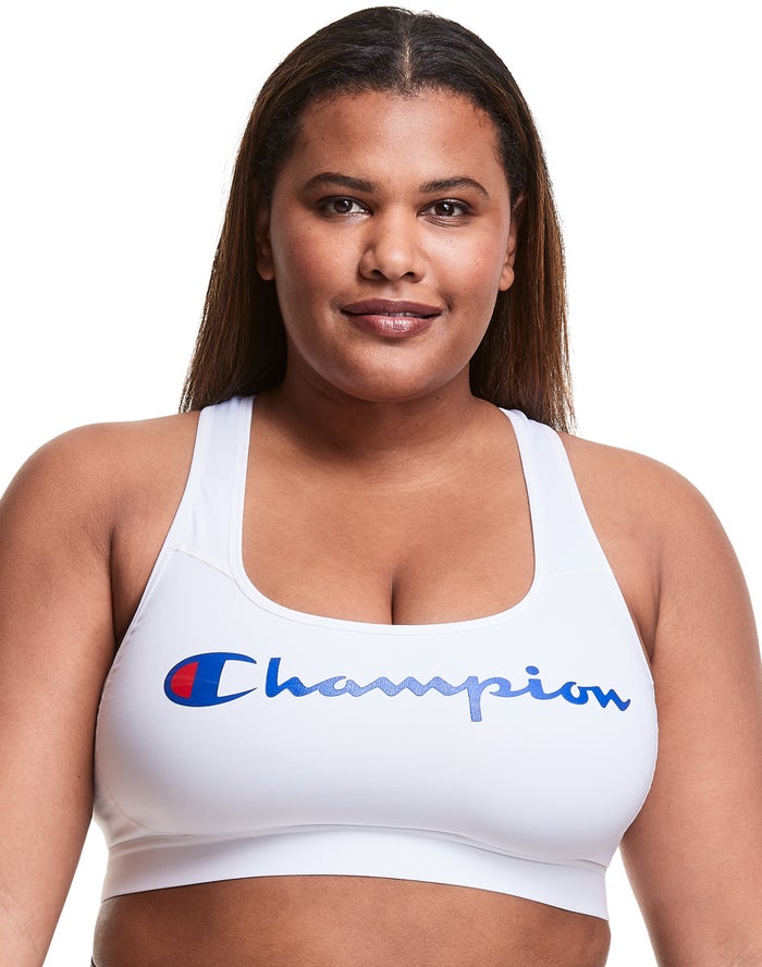 Champion Sport Bh Dames - Wit - Plus The Absolute Workout Script Logo ( 561097-VJX )